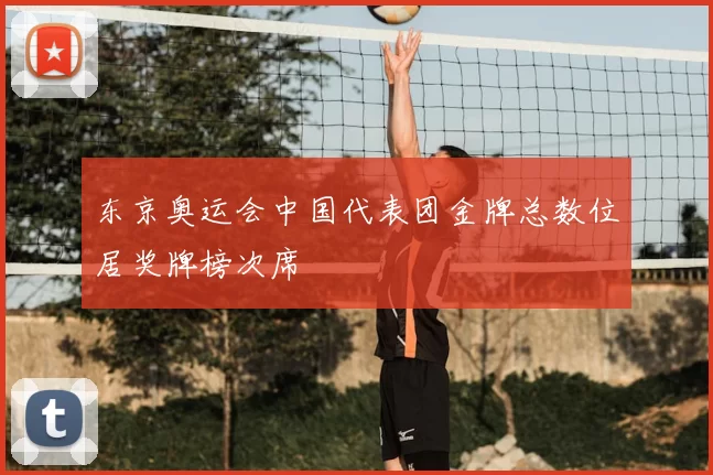 东京奥运会中国代表团金牌总数位居奖牌榜次席